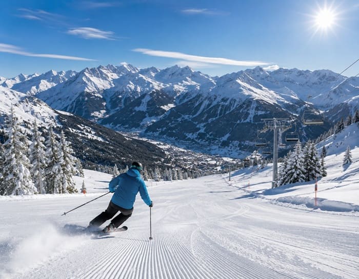 Esquiadores en las pistas de Andorra